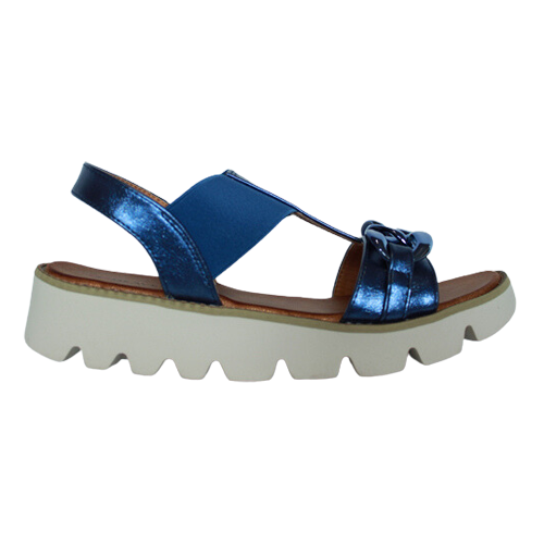 Heavenly Feet Ladies Wedge Sandals - Lulu - Blue
