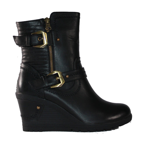 Redz  Wedge Ankle Boots - H1192 - Black