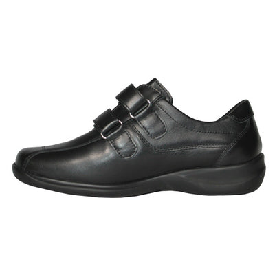 Waldlaufer Extra Wide Fit Velcro Shoes -  M54302 - Black