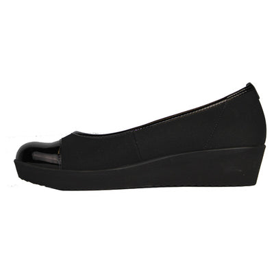 Gabor Fabric Wedge Pumps - 76.471 - Black Shoes