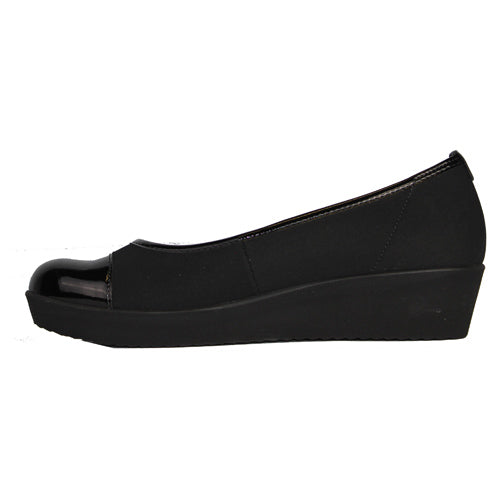 Gabor black 2025 wedge shoes