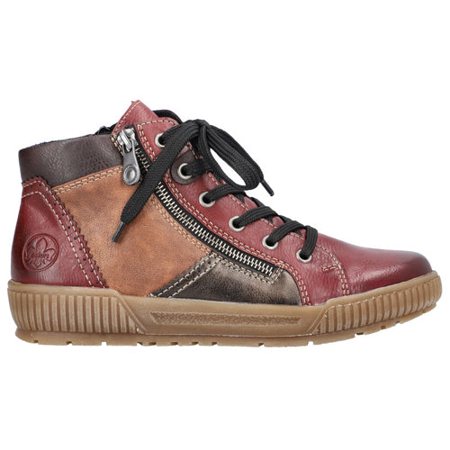 Rieker Ankle Boot - N0721-25 - Burgundy