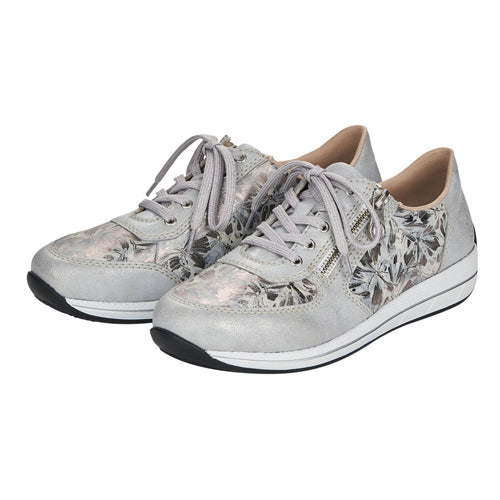 Rieker Ladies Trainers - N1112-62/80 - Silver