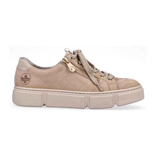 Rieker Platform Trainers - N5934-63 - Beige