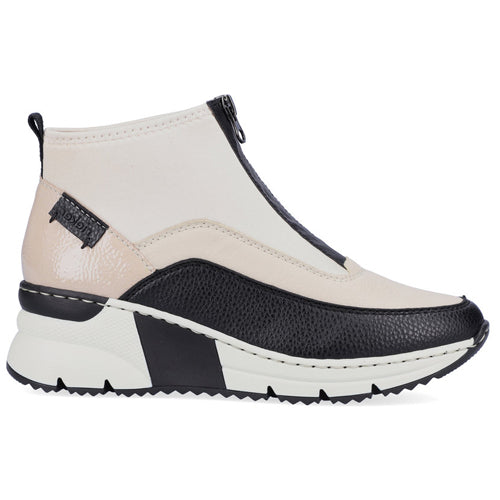 Rieker Wedge Ankle Boots - N6352-60 - Beige