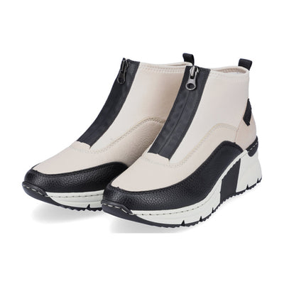 Rieker Wedge Ankle Boots - N6352 - Beige