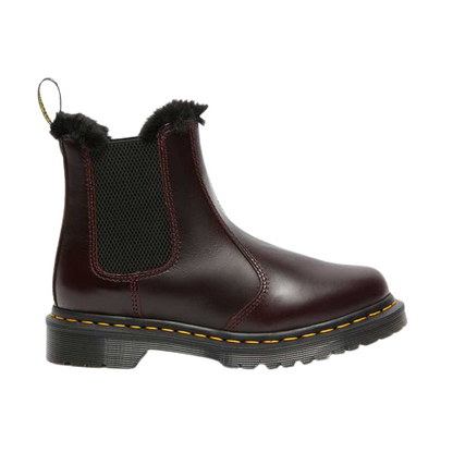 Dr Martens  Fur Chelsea Boots - Leonore 2976 - Ox Blood