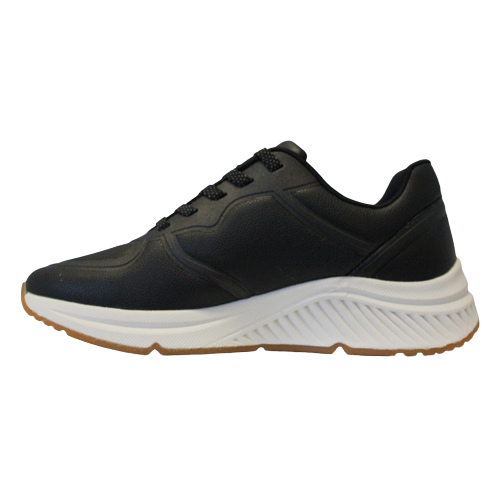 Black and outlet white skechers trainers