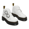 Dr Martens Cross Strap Platform Boots - Devonheart  - White