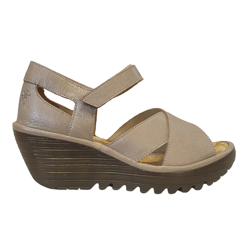 Fly London  Wedge Sandals - Yent - Silver