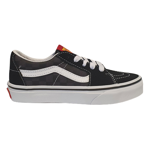 Black and white vans with outlet designs