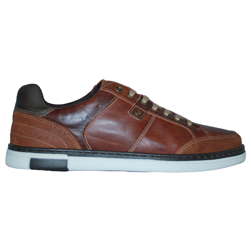 Tommy Bowe Mens Leather Trainer - Tupou - Tan