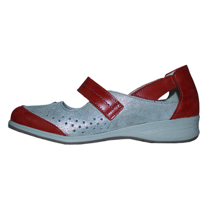 Suave Walking Shoes - Mary Jane - Red