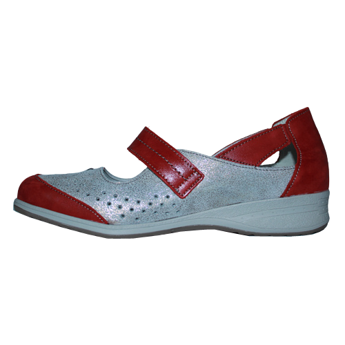 Suave Walking Shoes - Mary Jane - Red