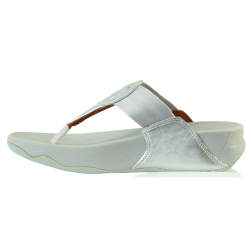 Fitflop Toe Post Sandals - Walkstar -  Silver
