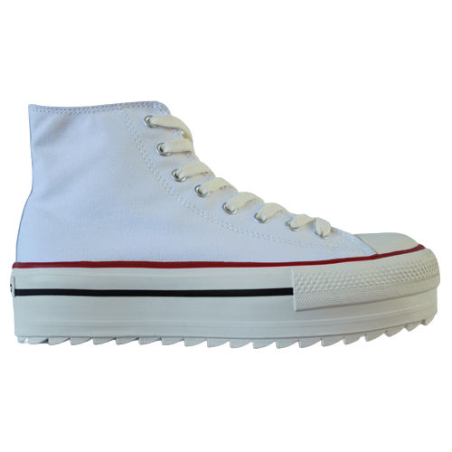 Victoria Chunky Hi Top Trainers - 1061121 TRIBU - White
