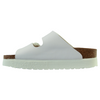 Birkenstock Platform Sandals- Arizona Grooved Papillio - White