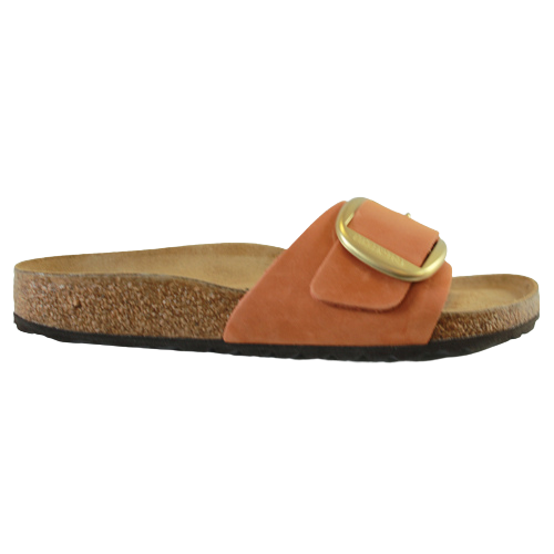Birkenstock Narrow Fit Sandals - Madrid Big Buckle - Pecan/Orange