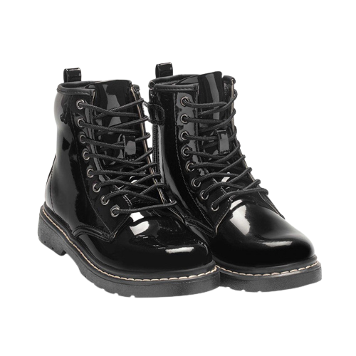 Black patent sales boots for girls