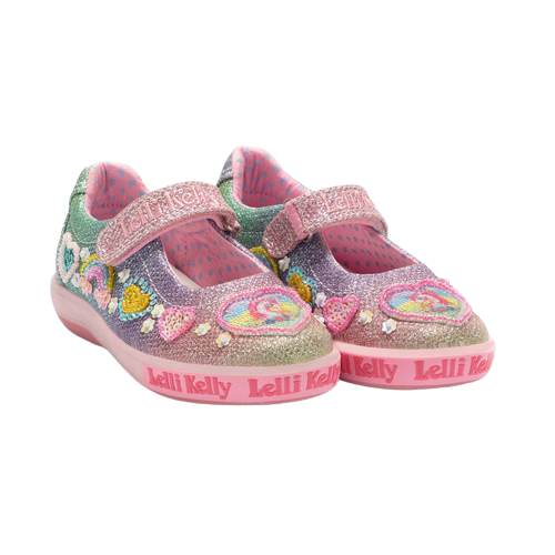 Lelli Kelly Mary Jane Pumps Rainbow Unicorn 2035 Multi