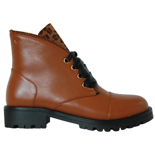 Kate Appleby Ankle Boots - Durham - Tan/Fudge Leopard