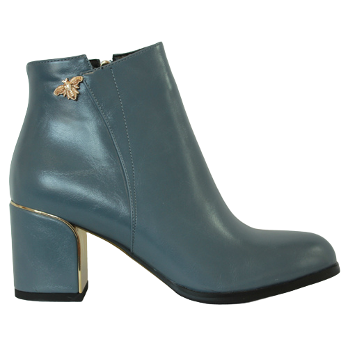 Kate Appleby Block Heeled Ankle Boots - Dalston - Blue