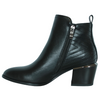 Redz Block Heeled Ankle Boots- 81469 - Black