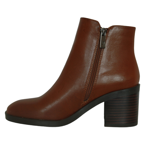 XTI  Block Heeled Ankle Boots - 140620 - Tan