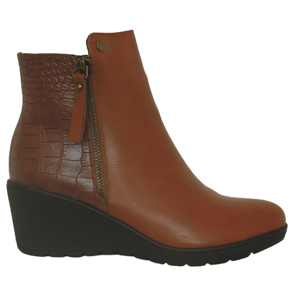 Redz  Wedge Ankle Boots - R903 - Tan