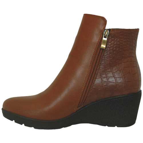 Redz  Wedge Ankle Boots - R903 - Tan