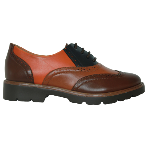 Zanni Brogues - Keys One - Brown/Orange