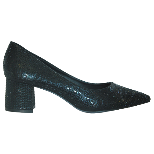 Menbur Block Heeled Pumps - 23449 - Black