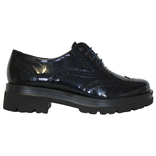 Patent Lace Up Flatform Brogues, M&S Collection