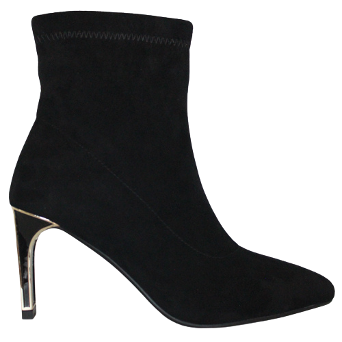 Zanni Heeled Ankle Boots- Songrum - Black