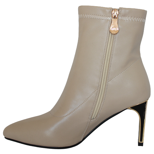 Zanni  Heeled Ankle Boots - Songrum - Beige