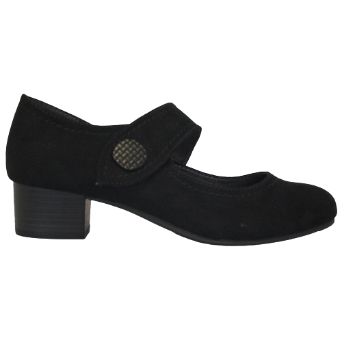 Jana - Low Heel Strap - 24360-29 - Black