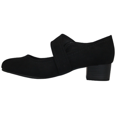 Jana - Low Heel Strap - 24360-29 - Black