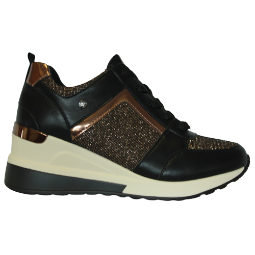 Tommy Bowe Wedge Trainers - Brew - Black