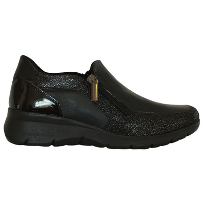 Dubarry Low Wedge Shoes - Jackie - Black