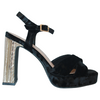 Menbur Platform Block Heel Sandals - 23475 - Black