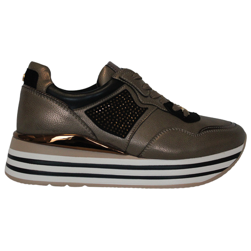 Tommy Bowe Platform Trainers - Siwek - Brown/Bronze