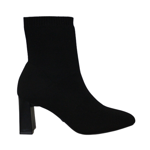 XTI  Block Heeled Ankle Boots - 140394 - Black