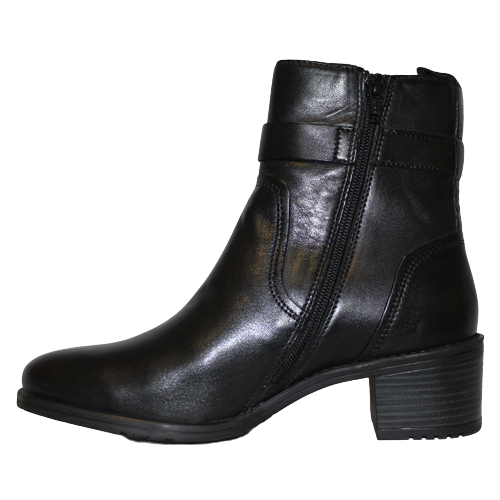 Bagatt Block Heeled Ankle Boots - 56230 - Black