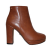 Una Healy Block Heeled Ankle Boots- The Wanderer - Tan