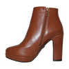 Una Healy Block Heeled Ankle Boots- The Wanderer - Tan