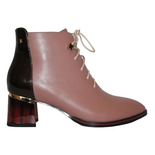 Kate Appleby Block Heeled Ankle Boots - Llanfair - Pink