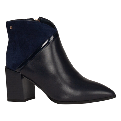 Kate Appleby Block Heeled Ankle Boots - Ashwell - Navy