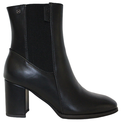 Zanni Block Heeled Ankle Boots - Sunchon - Black