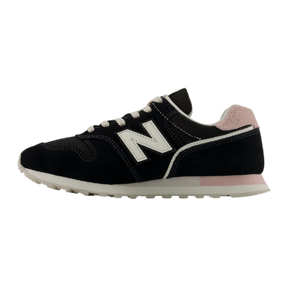 New Balance Ladies Trainers WL373 S2 22 Black Pink Greenes Shoes