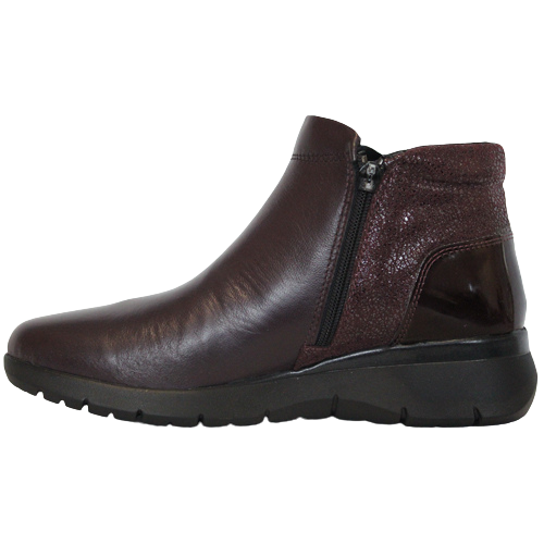 Dubarry Low Wedge Ankle Boots - Jay - Burgundy